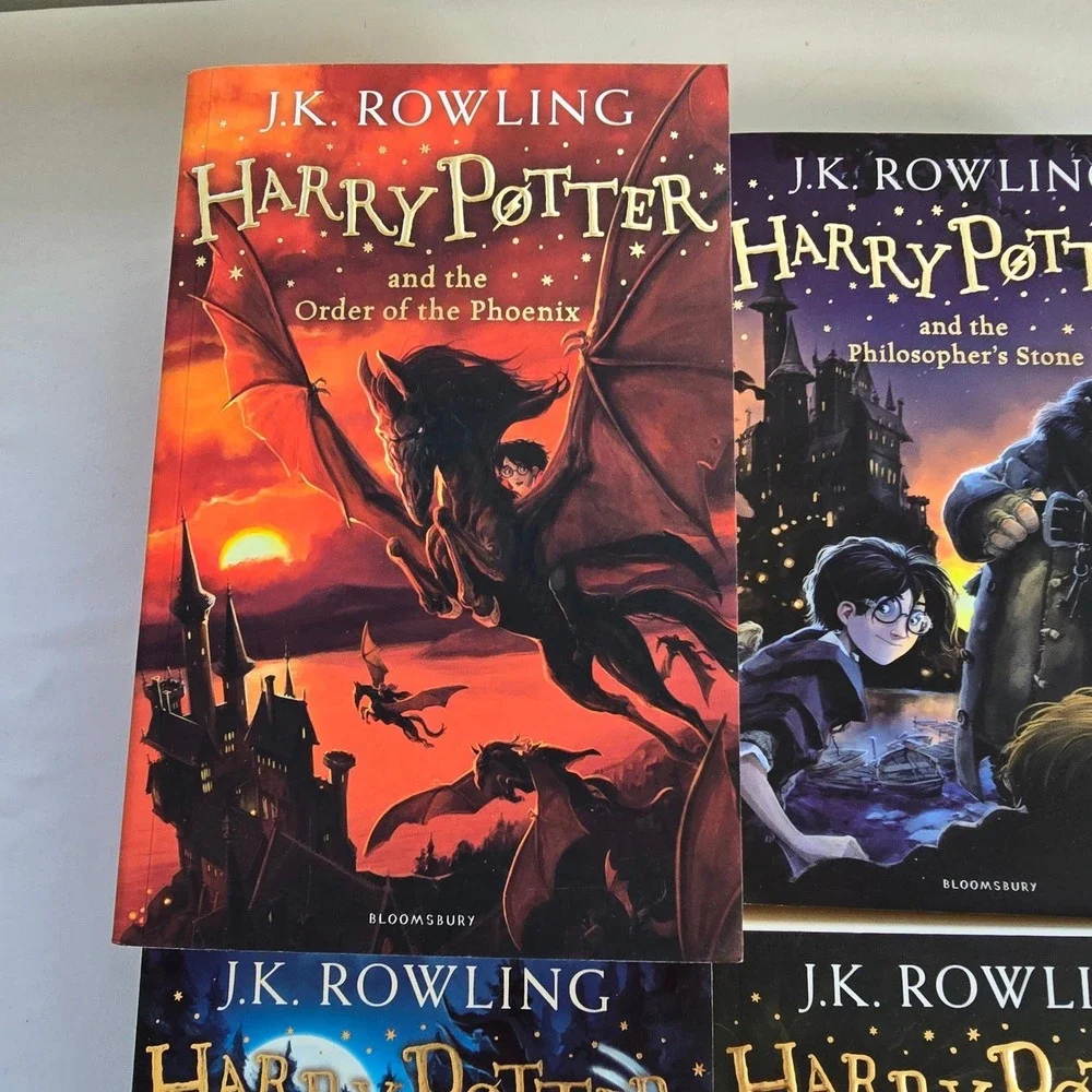 🆕️ NWOT - J K Rowling Harry Potter Books 1, 2, 3 and‎ 5 Paperback Set - Picture 5 of 14